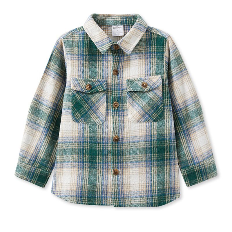 Milky Check Overshirt image number 0